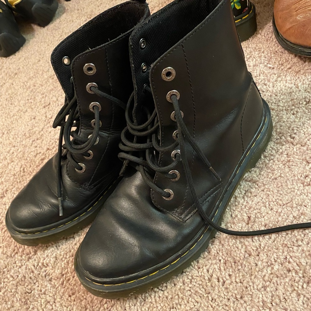Dr. Martens Black Leather Boots